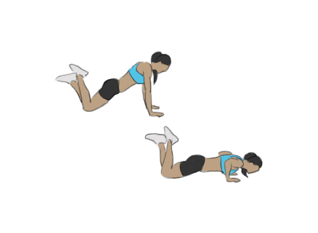 Knee push-ups