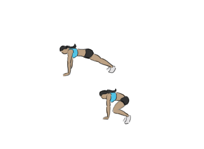 Mountain climbers side to side