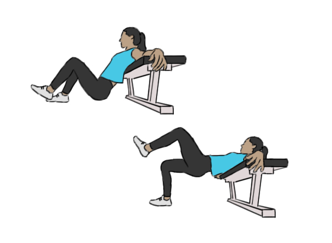 Single leg bodyweight hip thrust