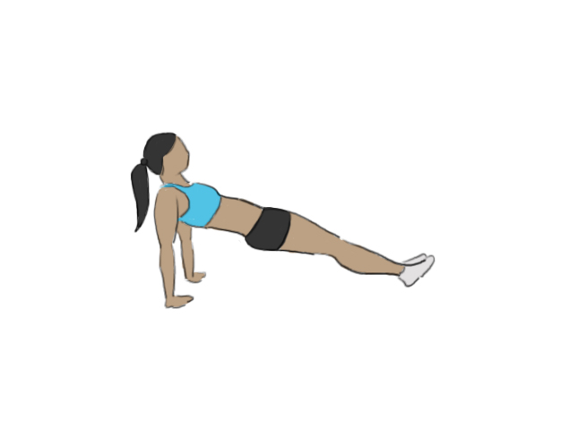 Reverse plank