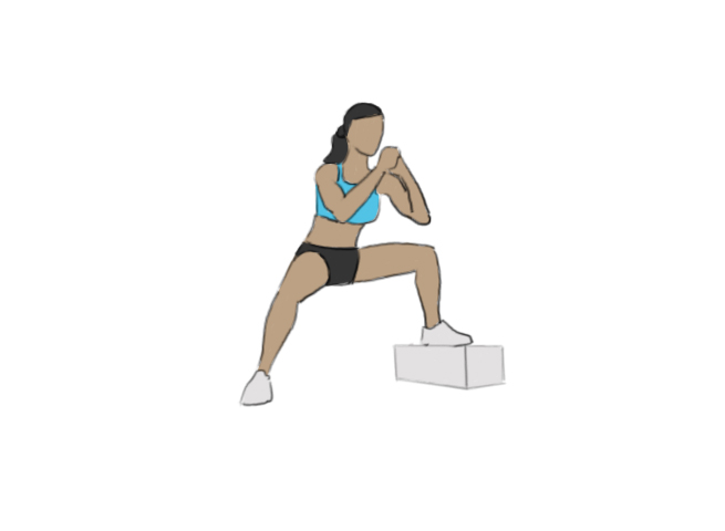 Uneven squats - GoFitnessPlan